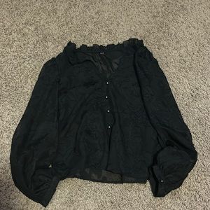 Black lace SHEIN top size S